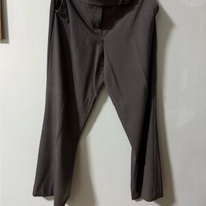 Flat Front Grey Trousers